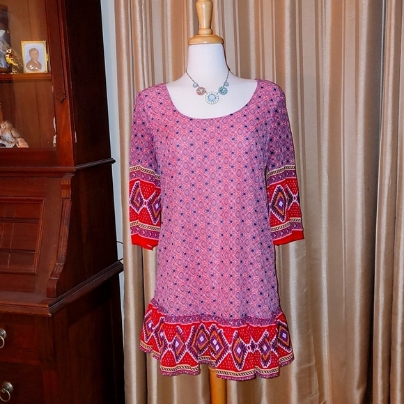 Women's As U Wish Tunic Pink Size Small - Picture 1 of 9